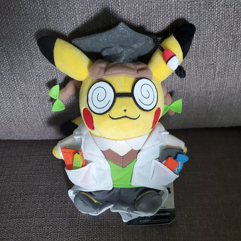 RARE  Pokémon Pikachu Ph.D. Plushie